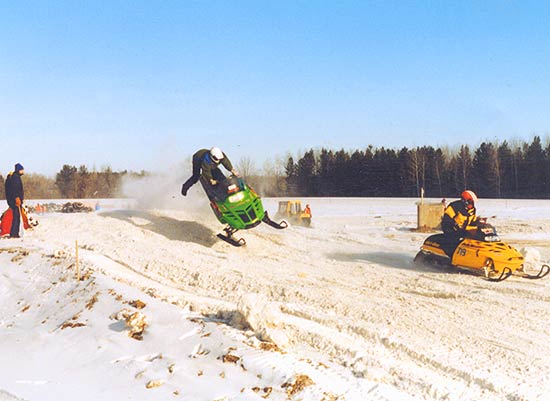 Snocross Crash